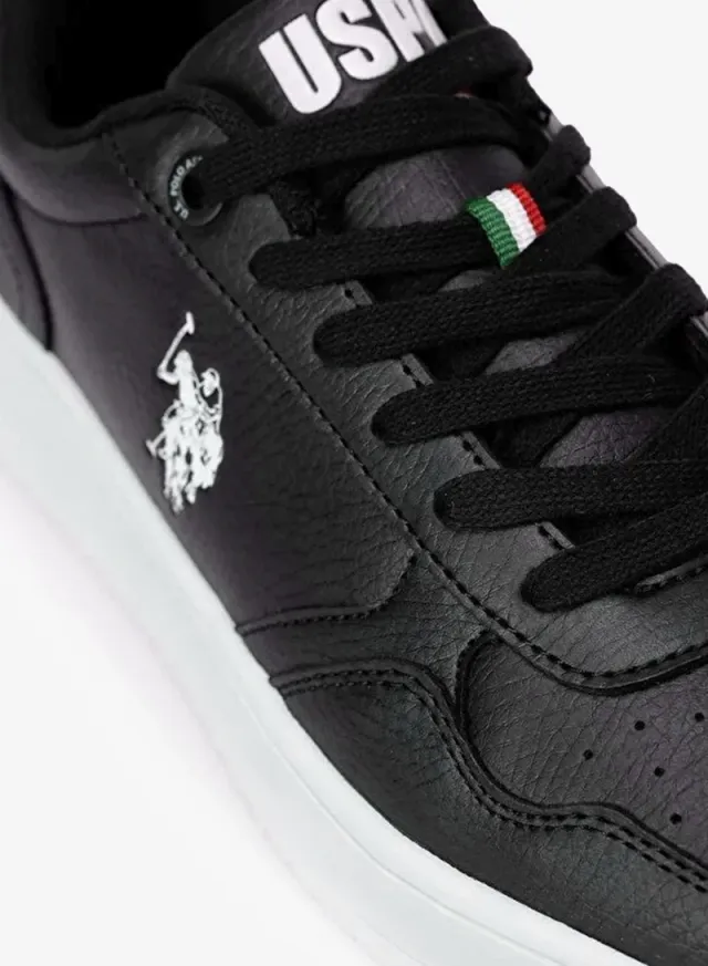 حذاء سنيكرز كاجوال بلاتفورم نسائي U.S. Polo Assn. أسود – صورة 6