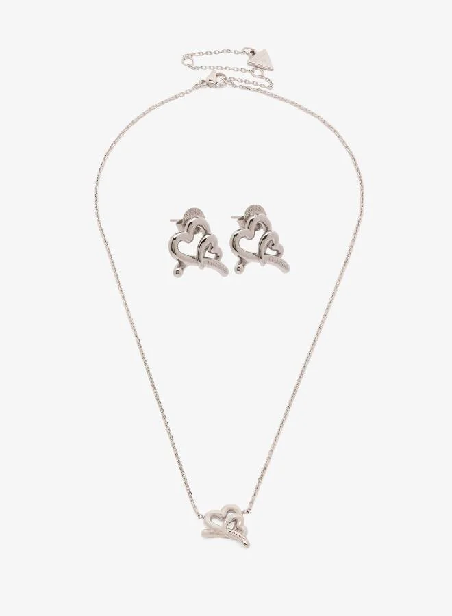 Embraced Hearts Bracelet & Studs