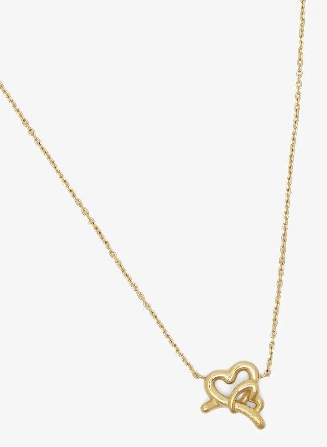 Embraced Hearts Chain Necklace