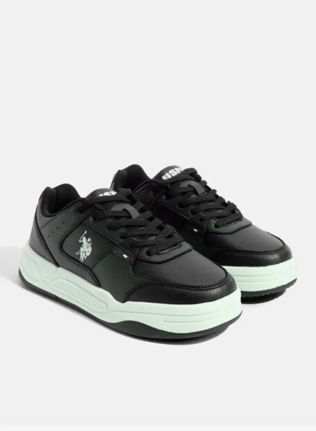 U.S. Polo Assn. Women's PHILI GLB 5PR Lightweight Cushioned Sneakers Black Multi-Tone – image 2