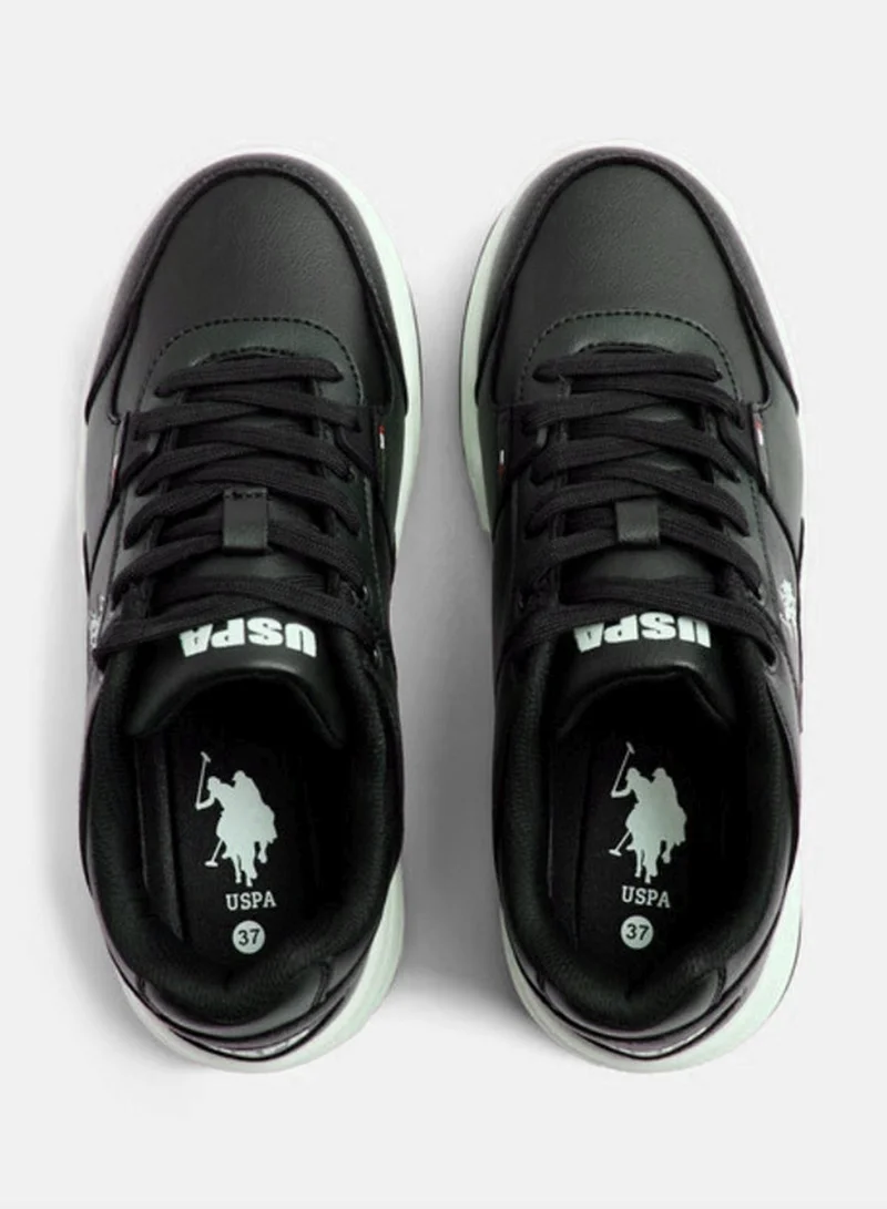 حذاء سنيكرز مبطن خفيف الوزن نسائي U.S. Polo Assn. PHILI GLB 5PR أسود متعدد الألوان