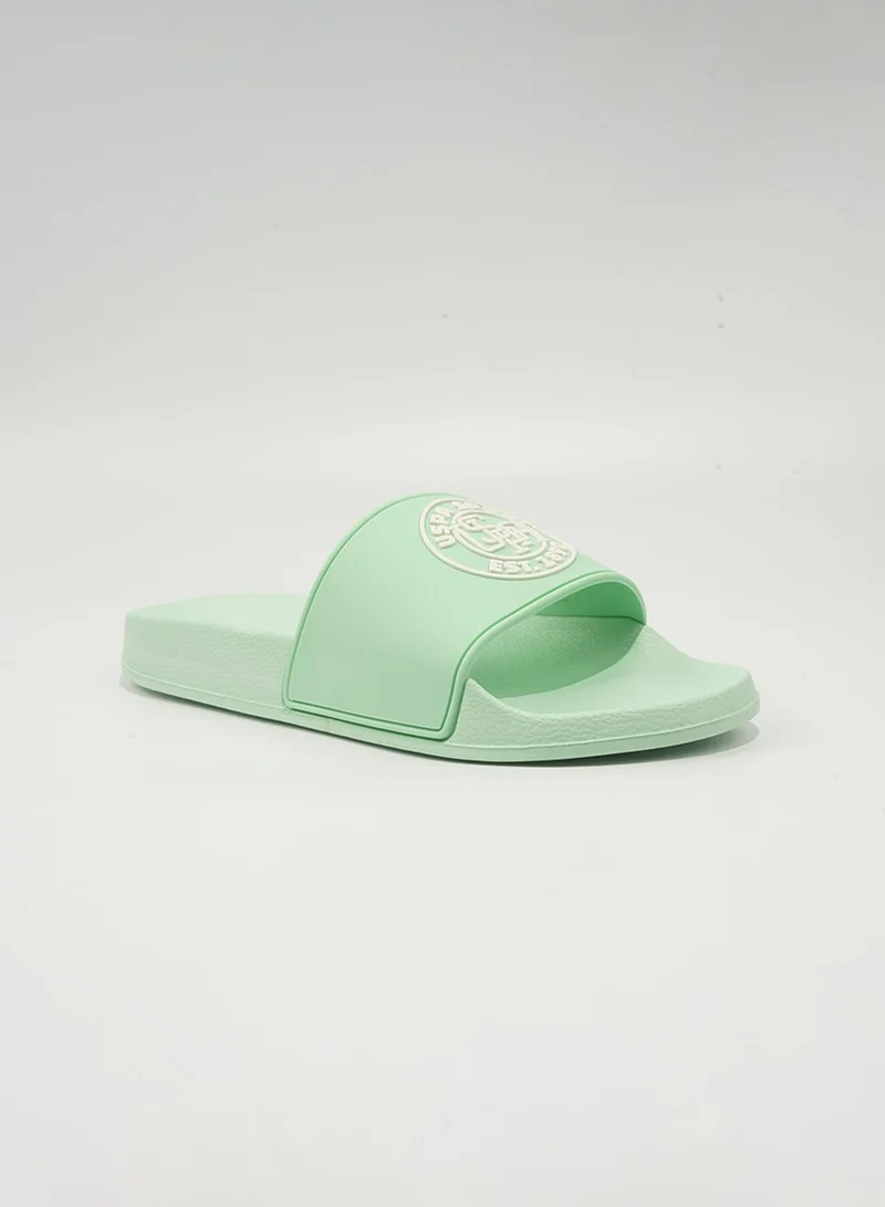 U.S. Polo Assn. Sean Women's Casual Slip-On Slide Sandals Mint