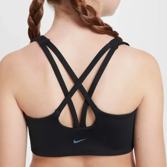 Nike One Unisex Solid Black Training Sports Bra – image 4