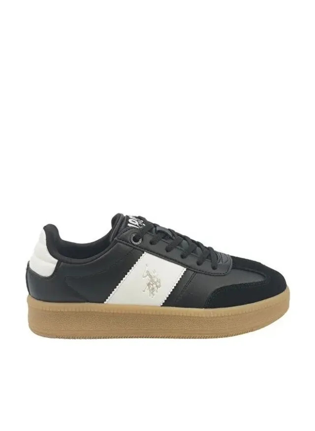 U.S. Polo Assn. Women's Samira Platform Sneakers, Beige & White