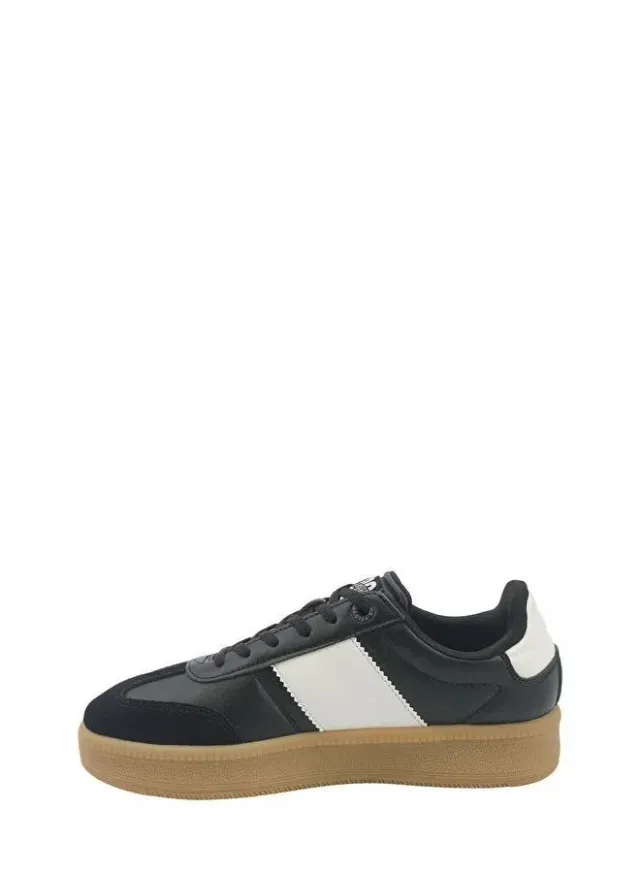 U.S. Polo Assn. Women's Samira Platform Sneakers, Beige & White – image 4