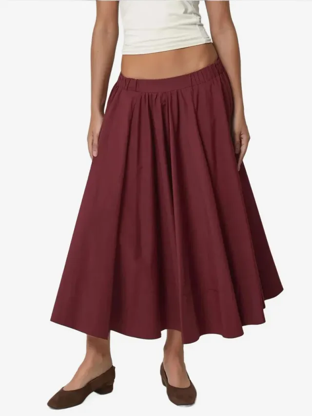 Maxi A-Line Skirt