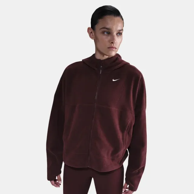 Women's Full-Zip Hooded Training Top with Thumbholes and Pockets – image 4