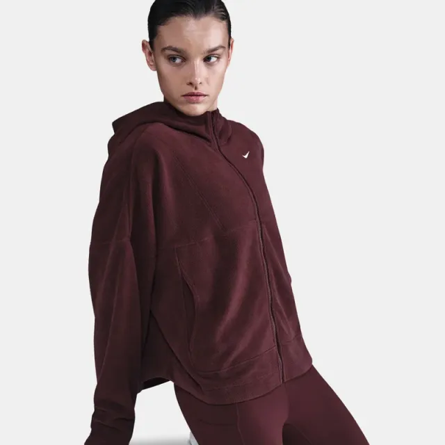Women's Full-Zip Hooded Training Top with Thumbholes and Pockets – image 6
