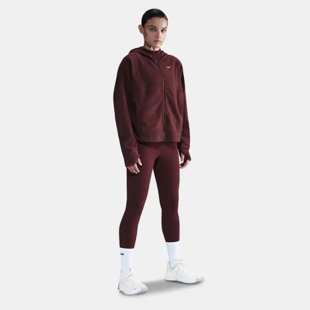 Women's Full-Zip Hooded Training Top with Thumbholes and Pockets – image 8