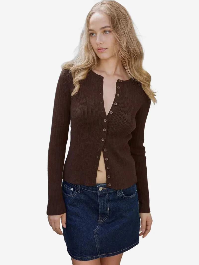 Basic Button Cardigan