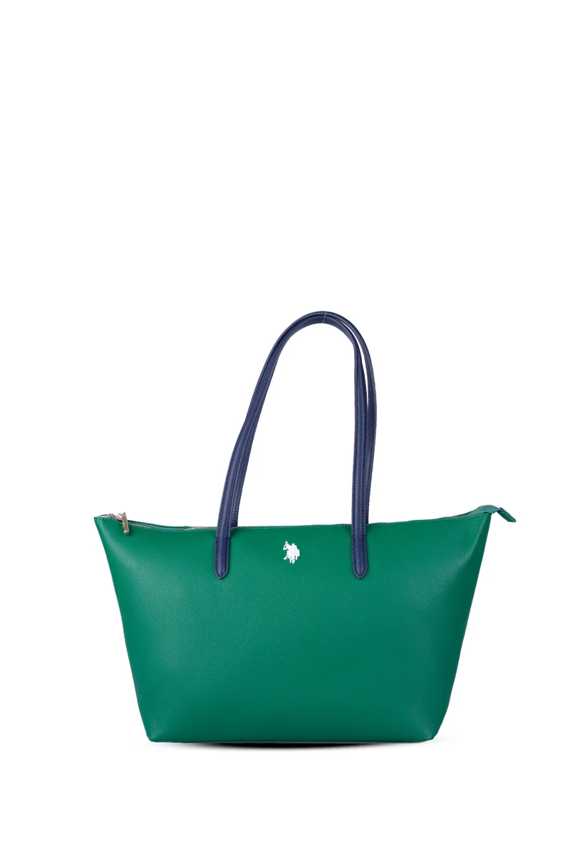 U.S. Polo Assn. Women's Large Capacity Leather Shoulder Handbag Tote