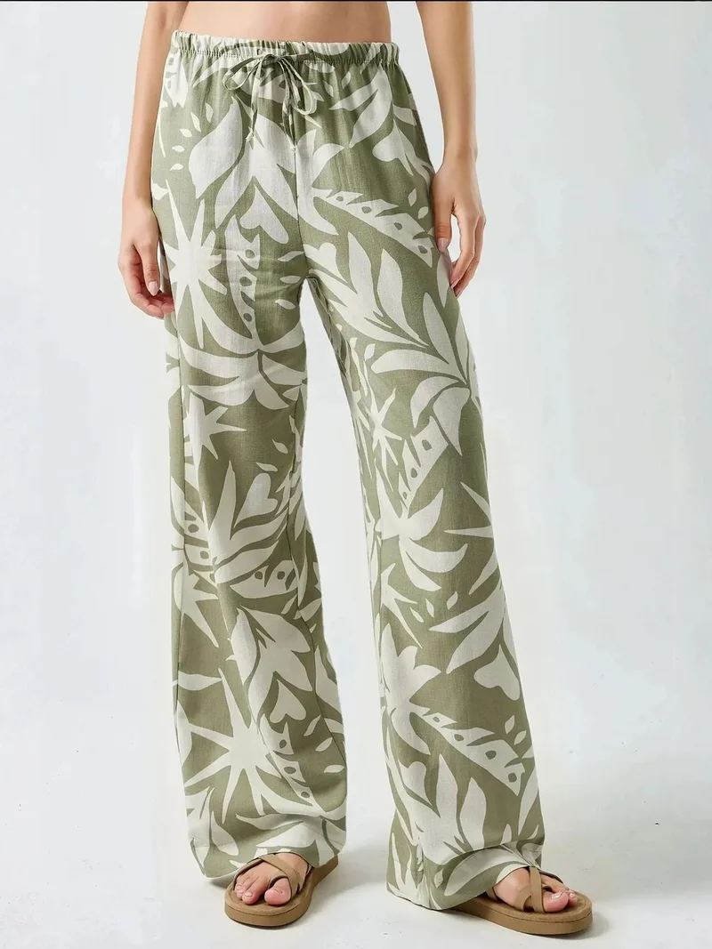 Floral Straight Leg Pants