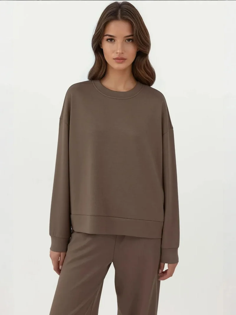 Modal Touch Basic Sweatshirt