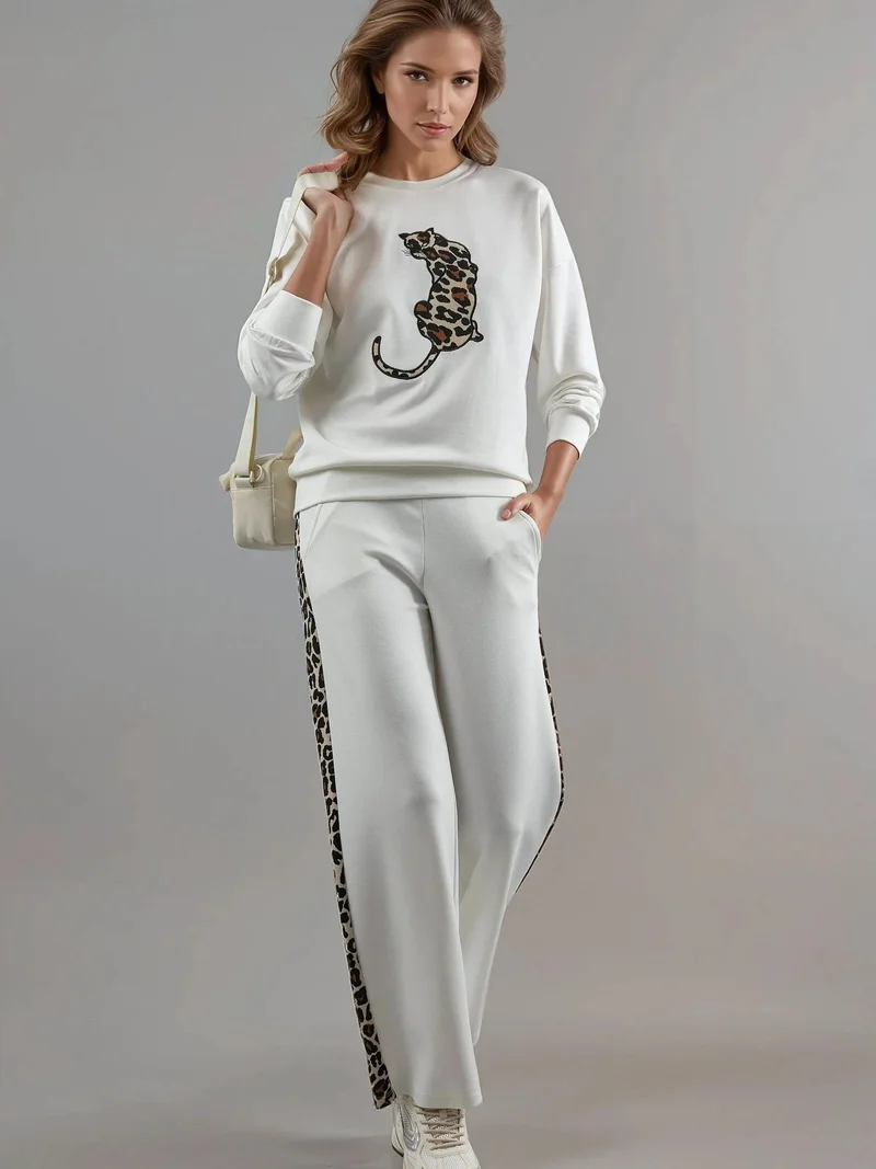 Modal Leopard Two-Piece Set