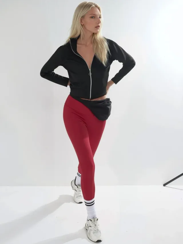 Zippered Slim-Fit Knit Sweatshirt Bersan – image 2