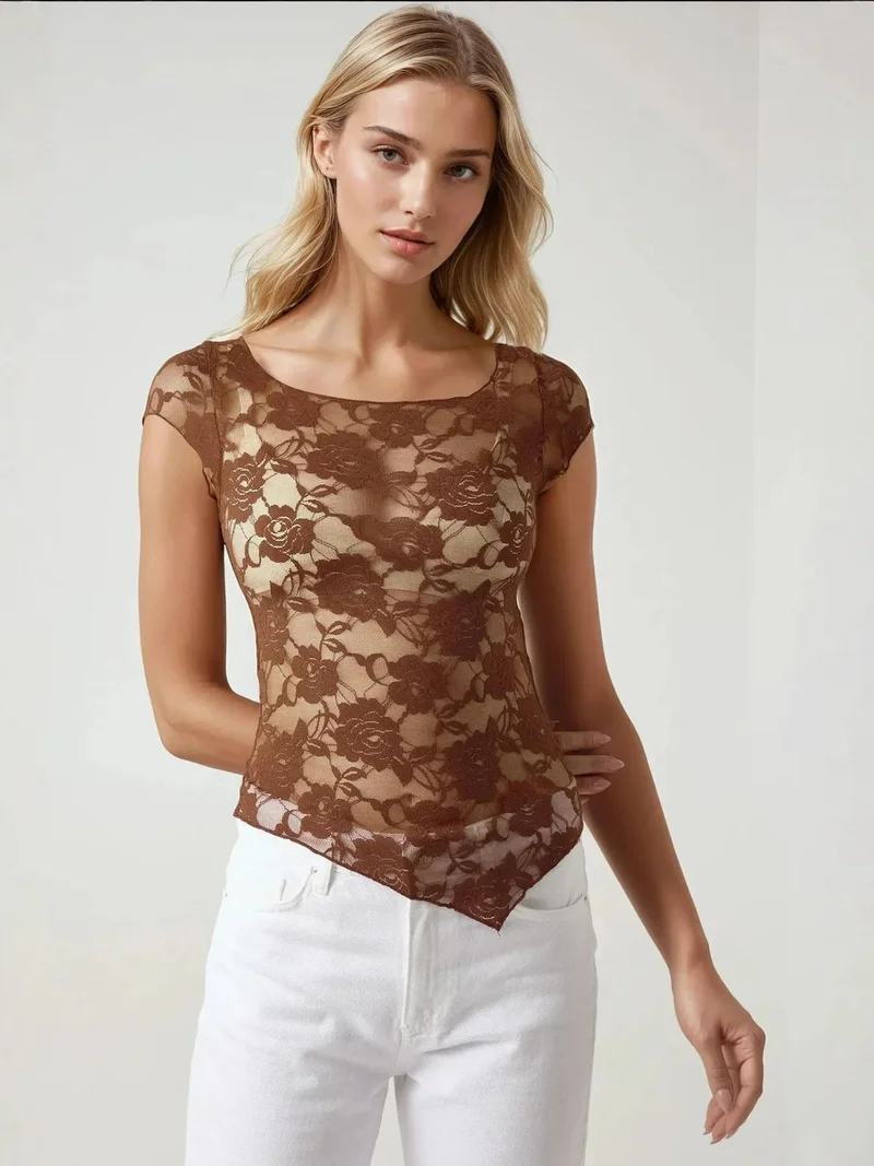 Floral Lace Crop Top