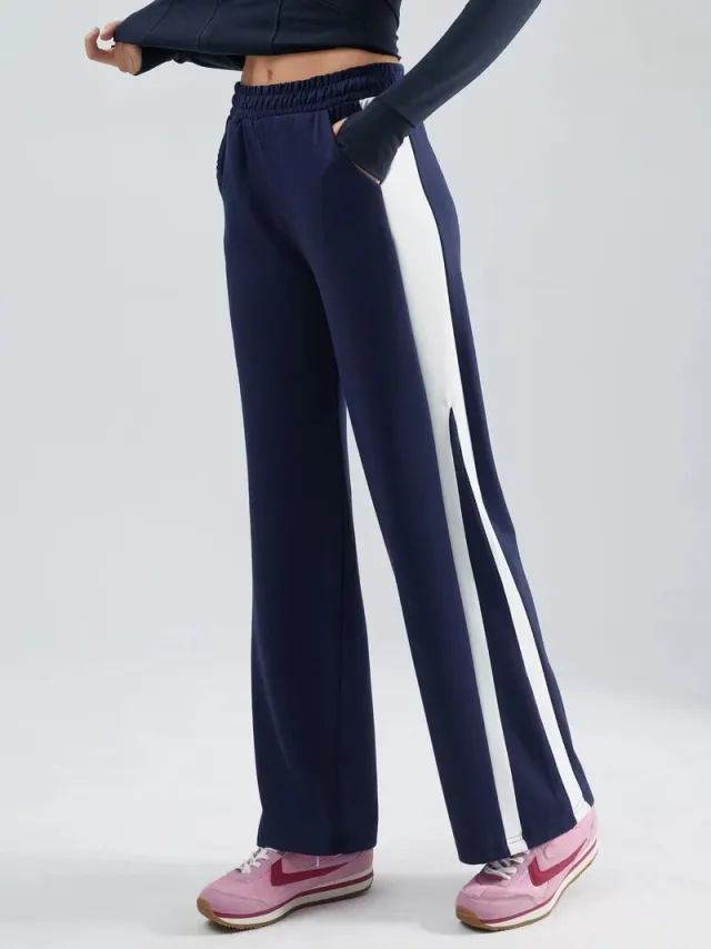 Modal Touch Contrast Detail Pants