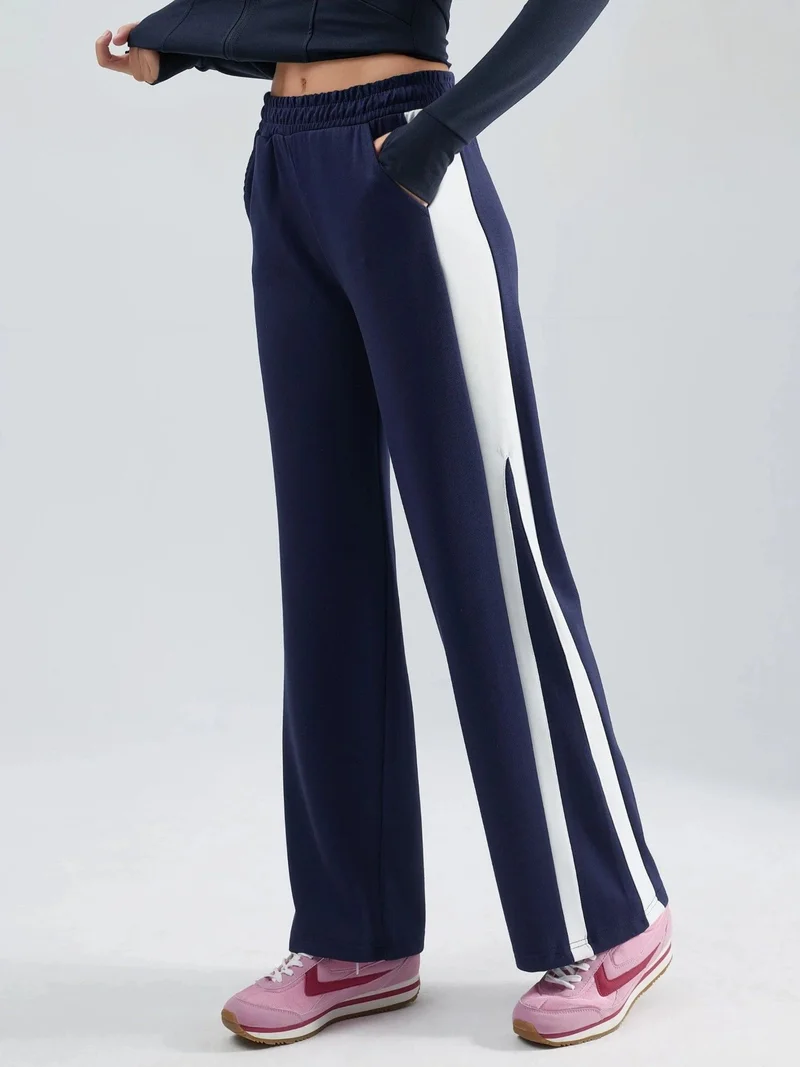 Modal Touch Contrast Detail Pants