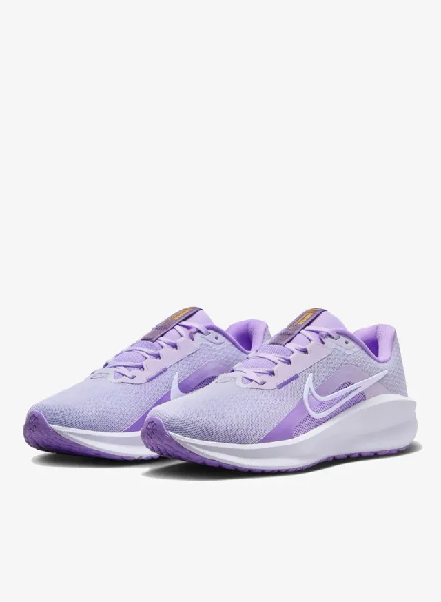 Women's Running Shoes - Barely Grape/White-Lilac - Lace-Up - Cushioned Sole – image 3