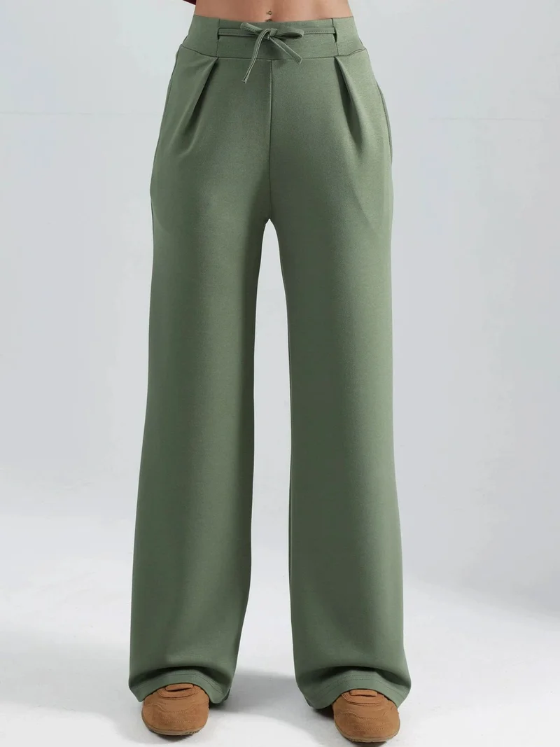 Modal Pleated Palazzo Pants
