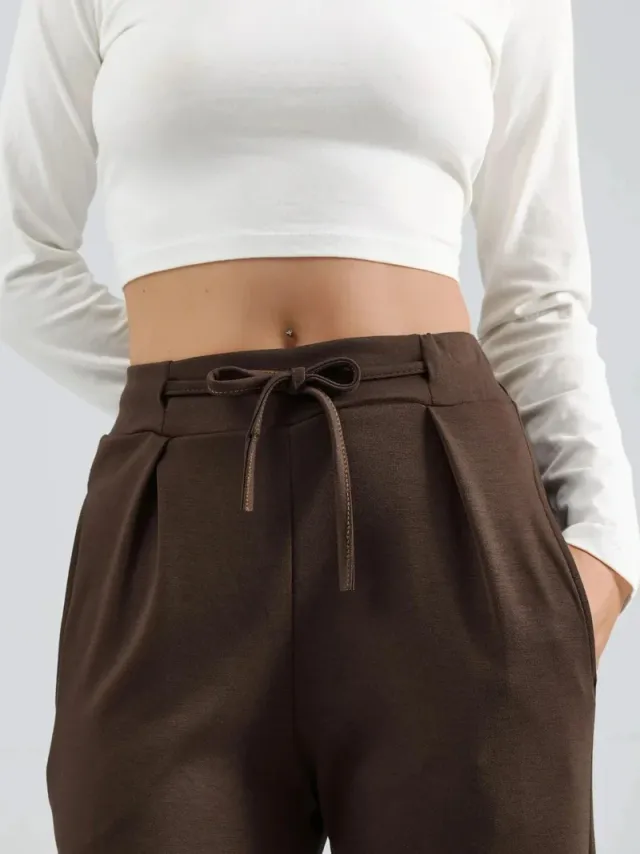 Modal Pleated Palazzo Pants – image 6