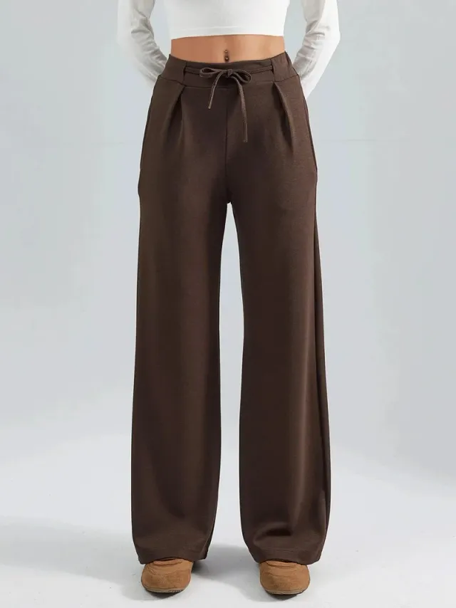 Modal Pleated Palazzo Pants – image 7