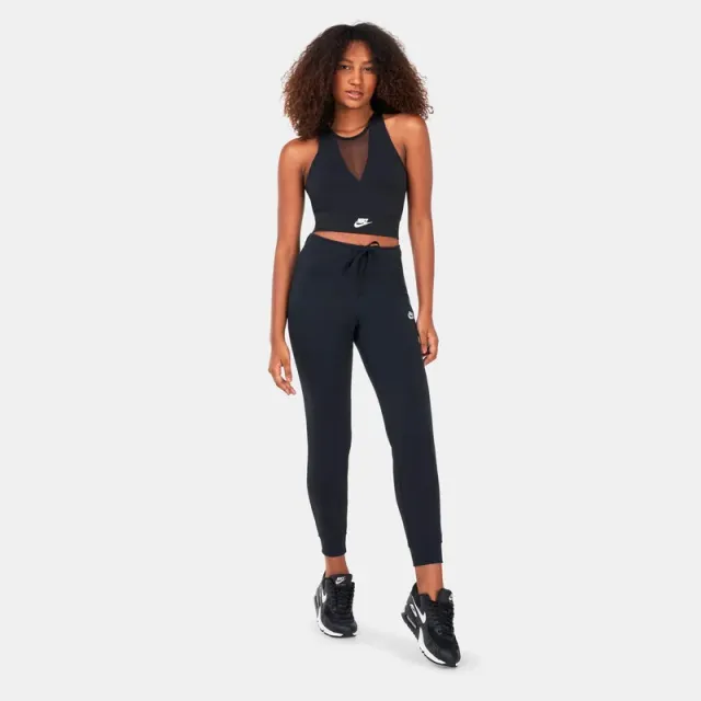 Women's Cropped Racerback Dance Tank Top - Black – image 3