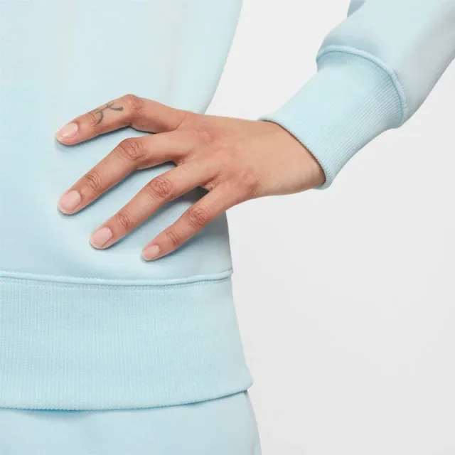 سويت شيرت بلوفر نسائي Nike Phoenix Fleece - أزرق – صورة 5