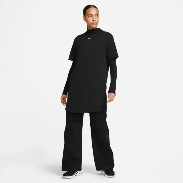 Women's Black Mini T-Shirt Dress - 100% Cotton Oversized Fit – image 5