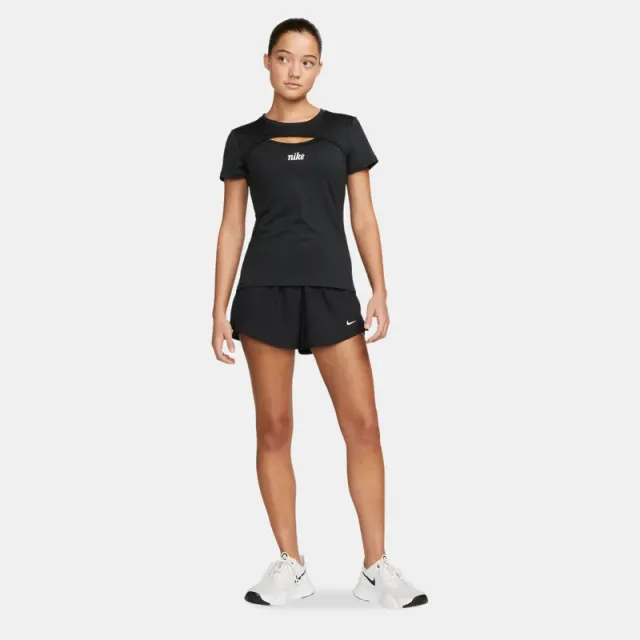 Women's High-Waisted 2-in-1 Training Shorts - Black – image 2