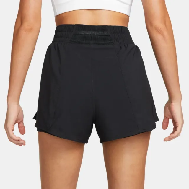 Women's High-Waisted 2-in-1 Training Shorts - Black – image 3