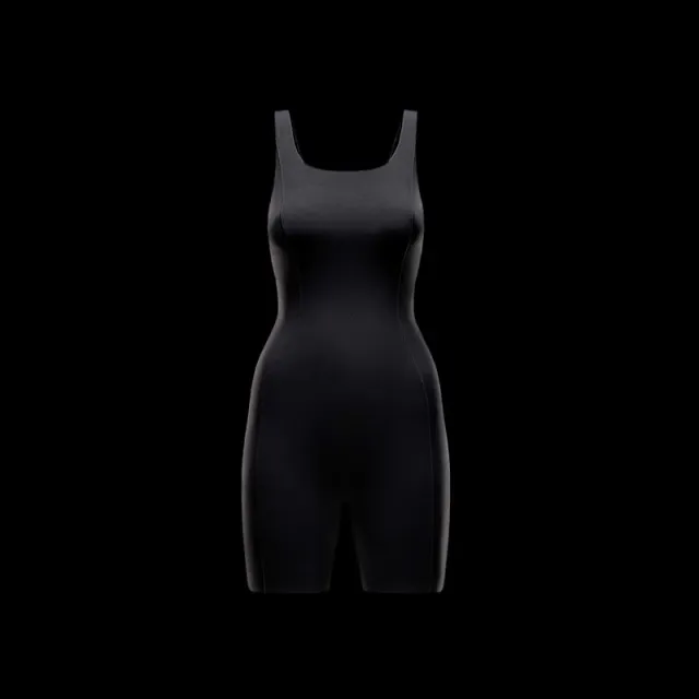 Women's Black Training Bodysuit with Integrated Shelf Bra – image 6