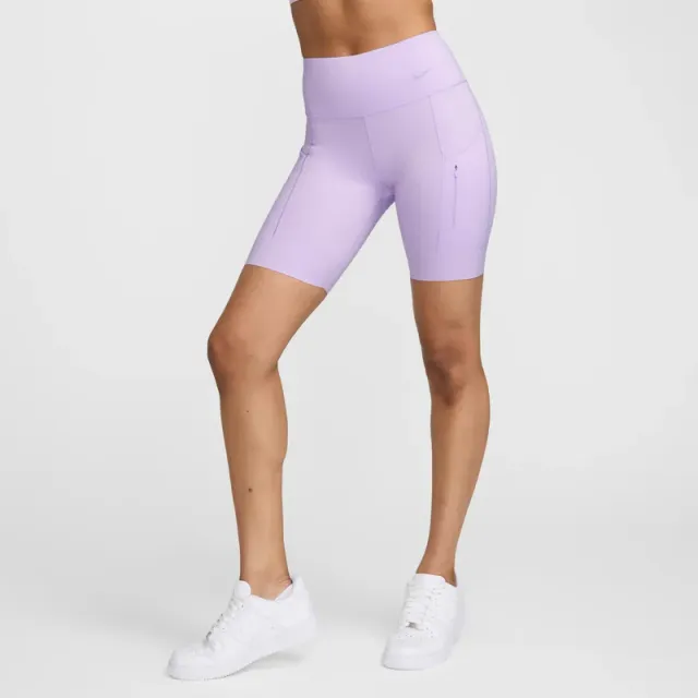 Women's Mid-Rise Biker Shorts with Six Pockets – image 3