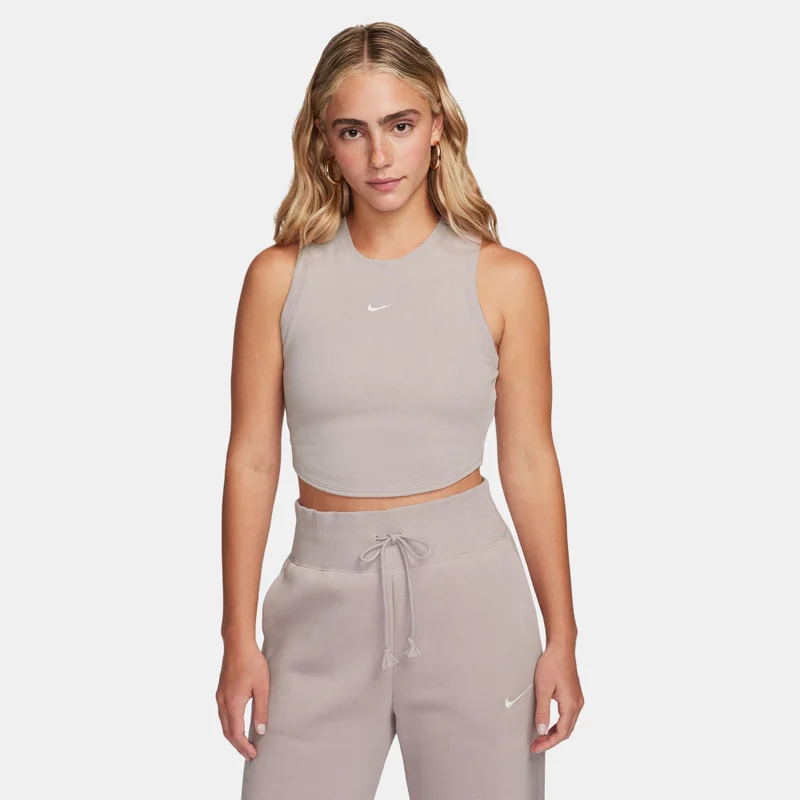 Women's Chill Tight Cropped Mini-Rib Tank