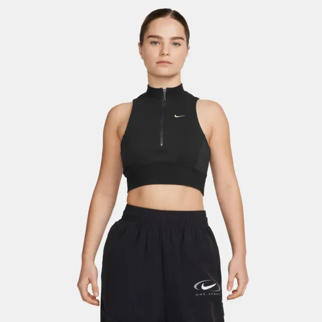 Women's Chill Terry 1/2-Zip Crop Top – image 7