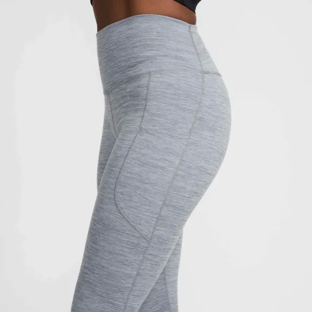 Nike One Women's Grey Solid High-Rise 7/8th Leggings – image 3