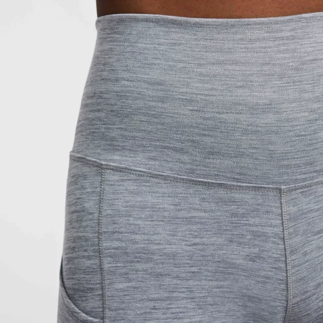 Nike One Women's Grey Solid High-Rise 7/8th Leggings – image 4