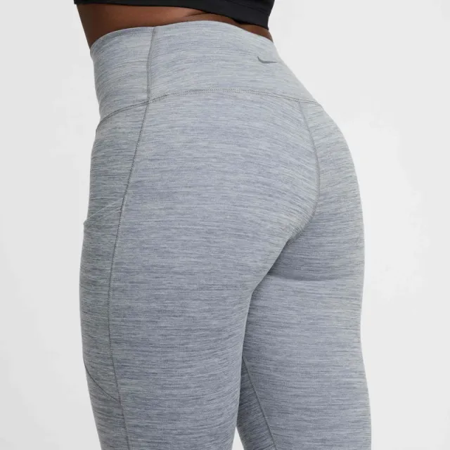 Nike One Women's Grey Solid High-Rise 7/8th Leggings – image 5