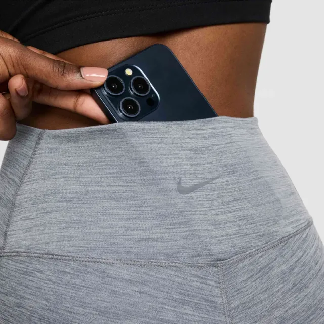 Nike One Women's Grey Solid High-Rise 7/8th Leggings – image 6