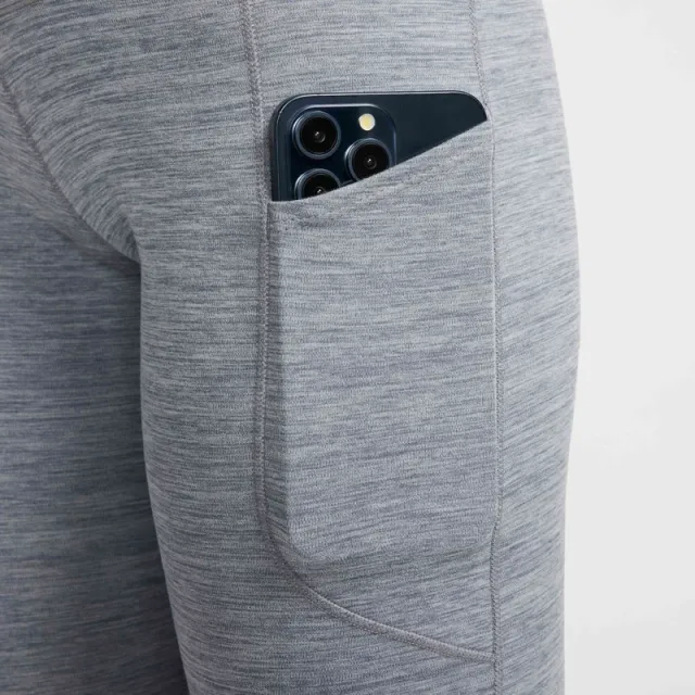 Nike One Women's Grey Solid High-Rise 7/8th Leggings – image 7