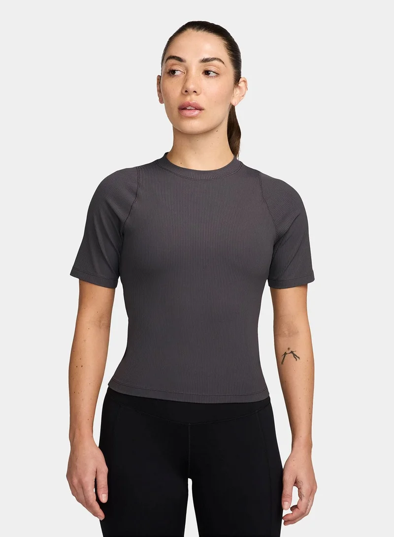 Dri-Fit Ribbed Short Sleeve Top