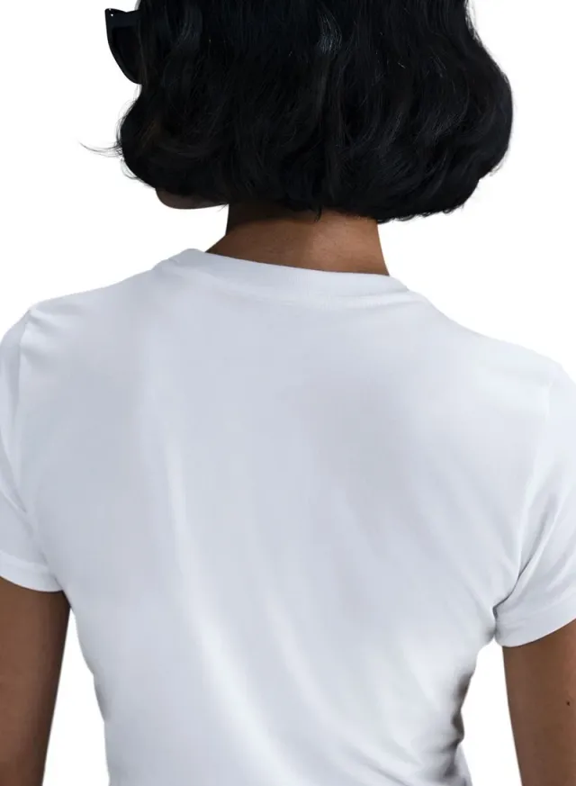 Nike Women's White Crew Neck Short Sleeve T-Shirt – image 4