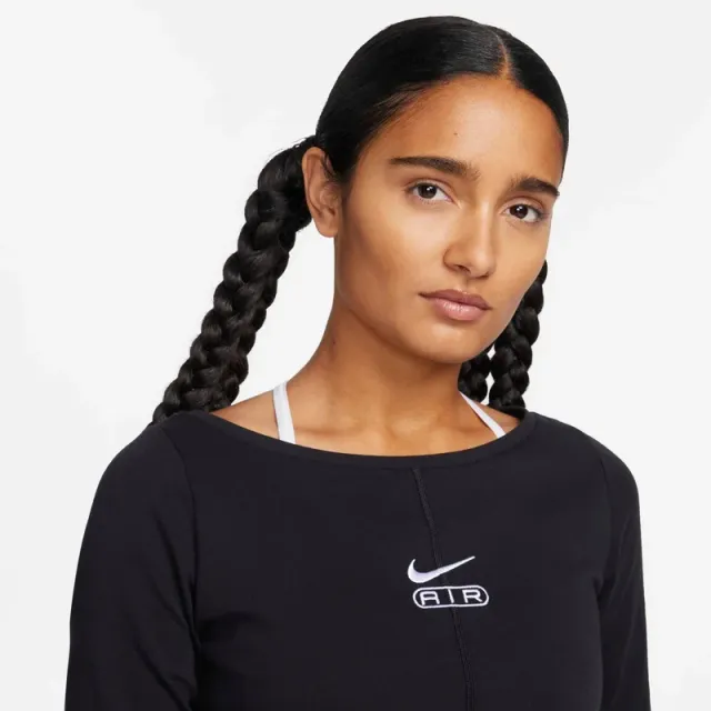 Women's Long-Sleeve Lifestyle Top with Swoosh Logo – image 3