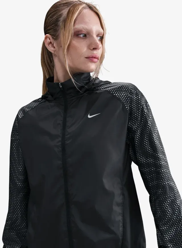 Nike Tempo Repel Running Jacket for Women - Black with Reflective Silver – image 3