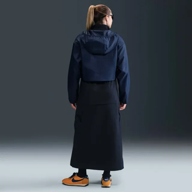 Women's Cropped Hooded Windbreaker Jacket with Adjustable Hem – image 5