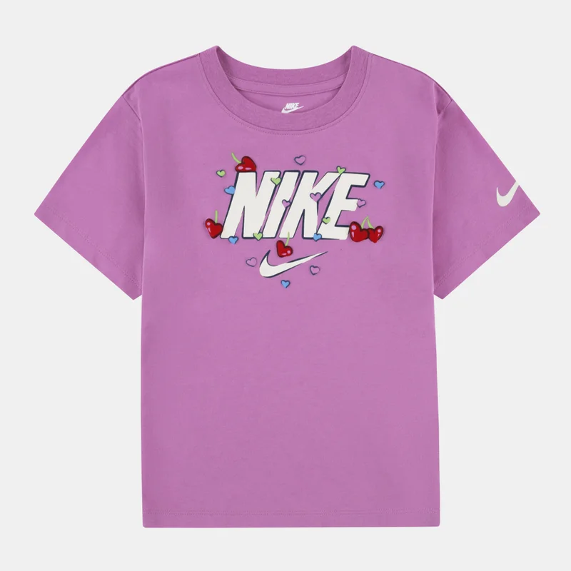 Kids Boxy T-Shirt Cherry