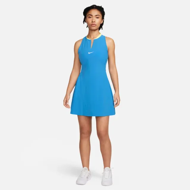 Women's Tennis Dress - Slim Fit, Mini Length, V Neck, Sleeveless, Solid, Dri-FIT Advantage Fabric – image 6