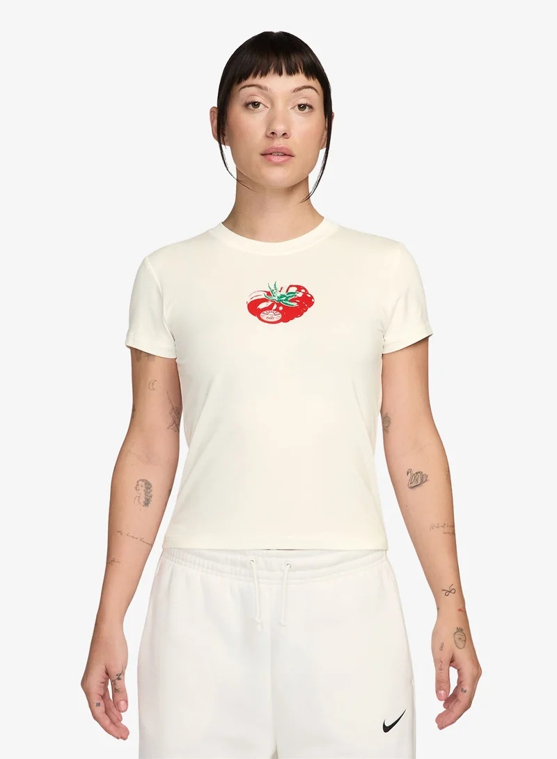 NSW Chill Knitted Cropped T-Shirt Tomato