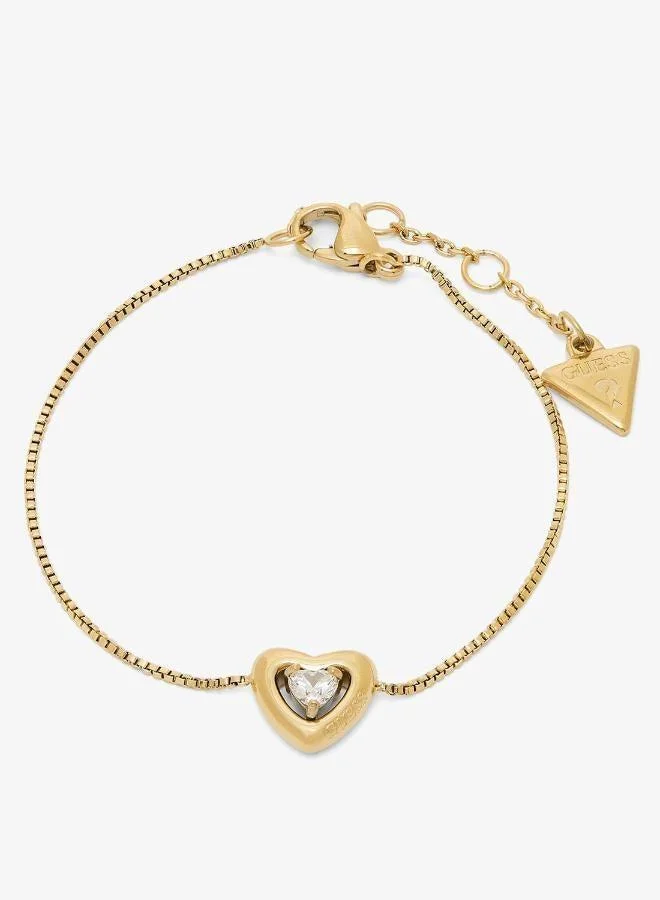 Crystal Heart Chain Bracelet