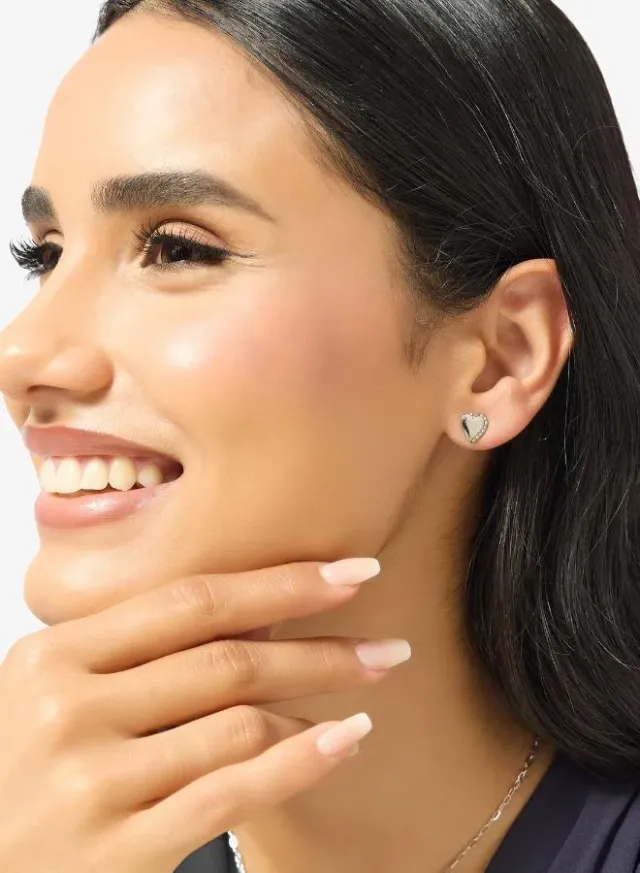 Heart Stud Earrings – image 4